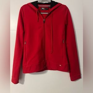 RLX RALPH LAUREN Women’s RLX Full-Zip up Hoodie, Medium, Red
